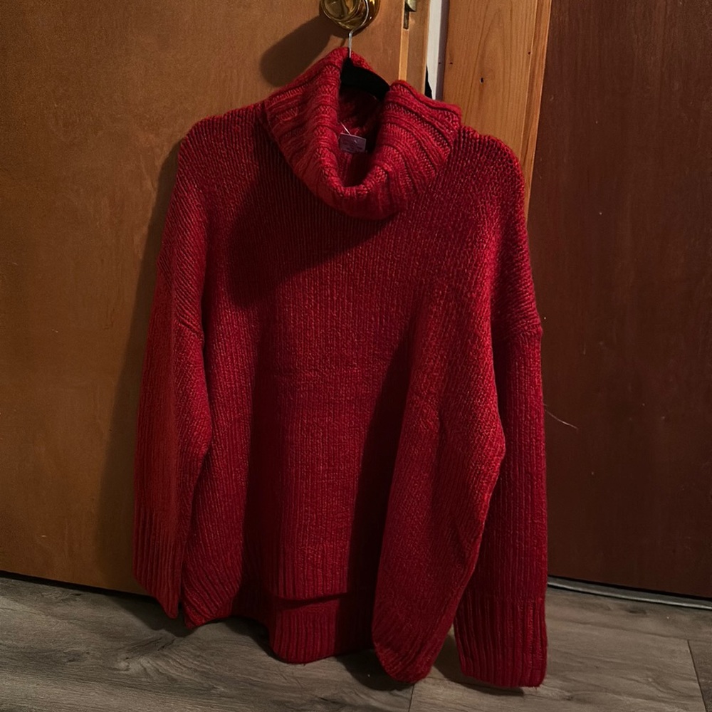 Red Turtleneck Sweater